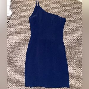 Navy size small custom made dress